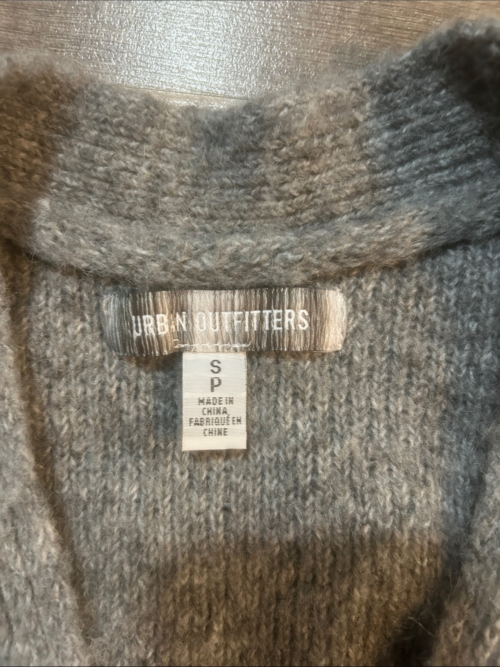 Urban Outfitters Sweater Vest Women's Gray Knit Button Front Size Small - Picture 2 of 6